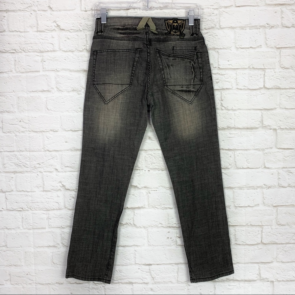 Arto Saari 26x30 Gray Button Fly Skinny Jeans NWT - Picture 5 of 6